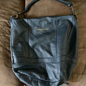 Liebeskind Berlin Blue Leather Shoulder Bag